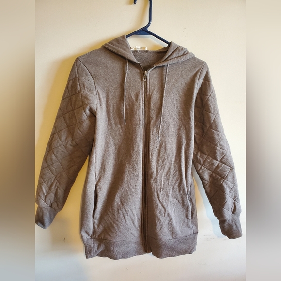 Synergy organic cross town coat in nutmeg size small - Picture 2 of 3